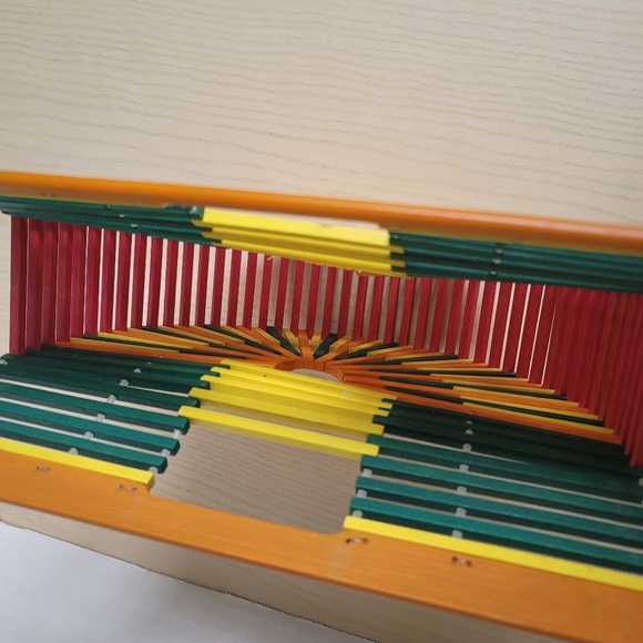 One Mango Fashion Colorful Bamboo Handbag Handmade Weave Beach Bag Tote - Picture 13 of 15